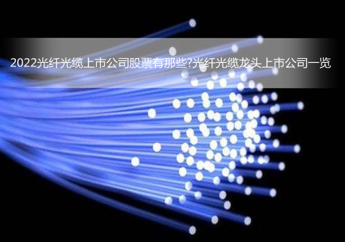 2022光纤光缆上市公司有那些?光纤光缆上市公司龙头一览