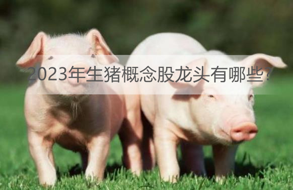 生猪现货期货价格持续回暖 2023年生猪概念股龙头有哪些?