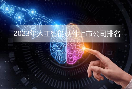 2023年人工智能硬件上市公司排名