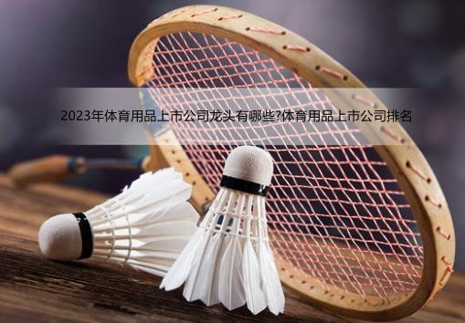 2023年体育用品上市公司龙头有哪些?体育用品上市公司排名